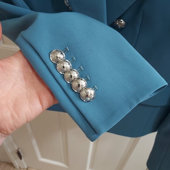 Veronica Beard Hydrangea Blue Gail Dickey Blazer - Picture 3 of 8